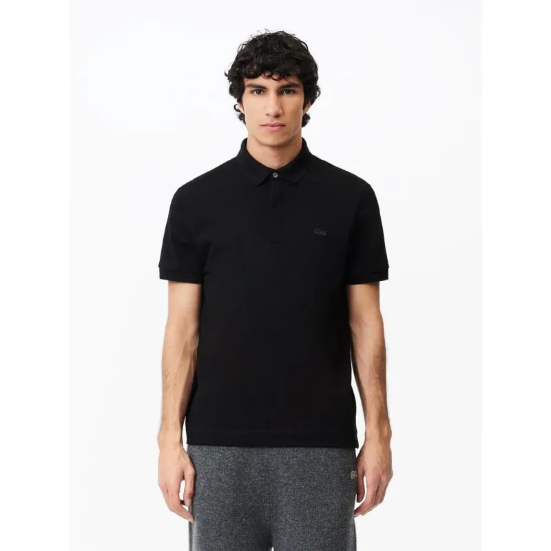 Polo uni regular fit noir homme - Lacoste | wimod