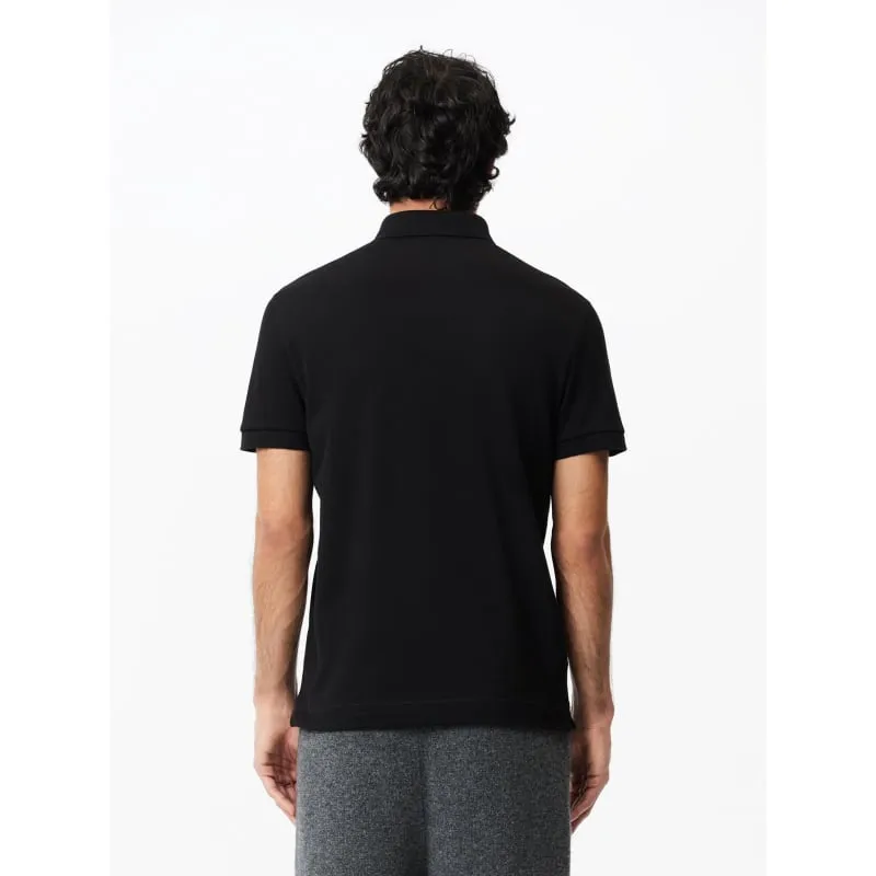 Polo uni regular fit noir homme - Lacoste | wimod