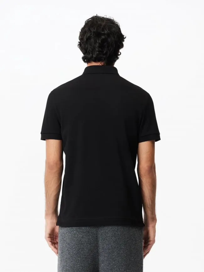 Polo uni regular fit noir homme - Lacoste | wimod