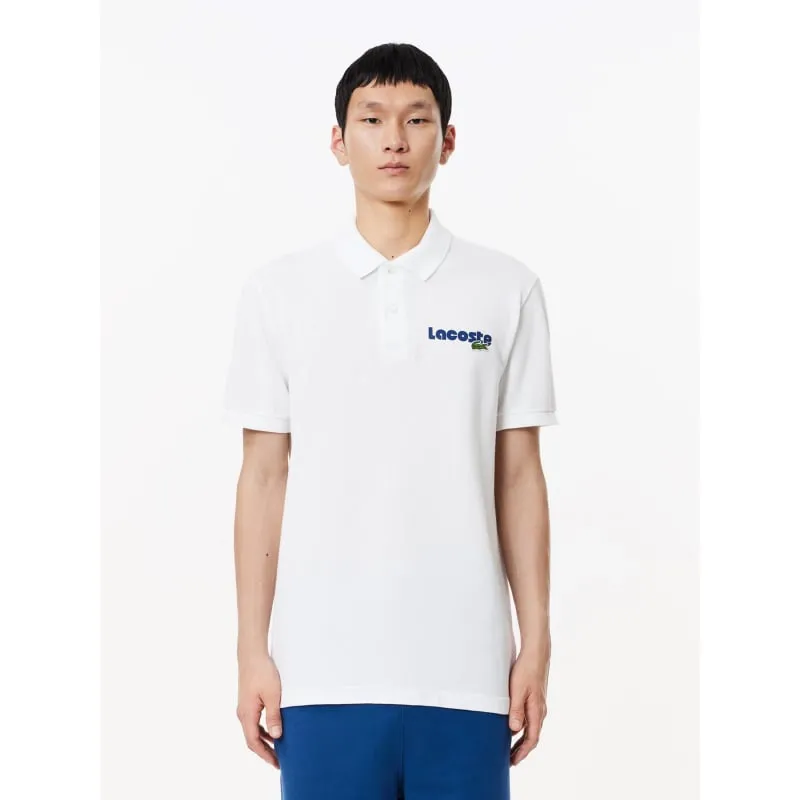 Polo uni regular fit noir homme - Lacoste | wimod