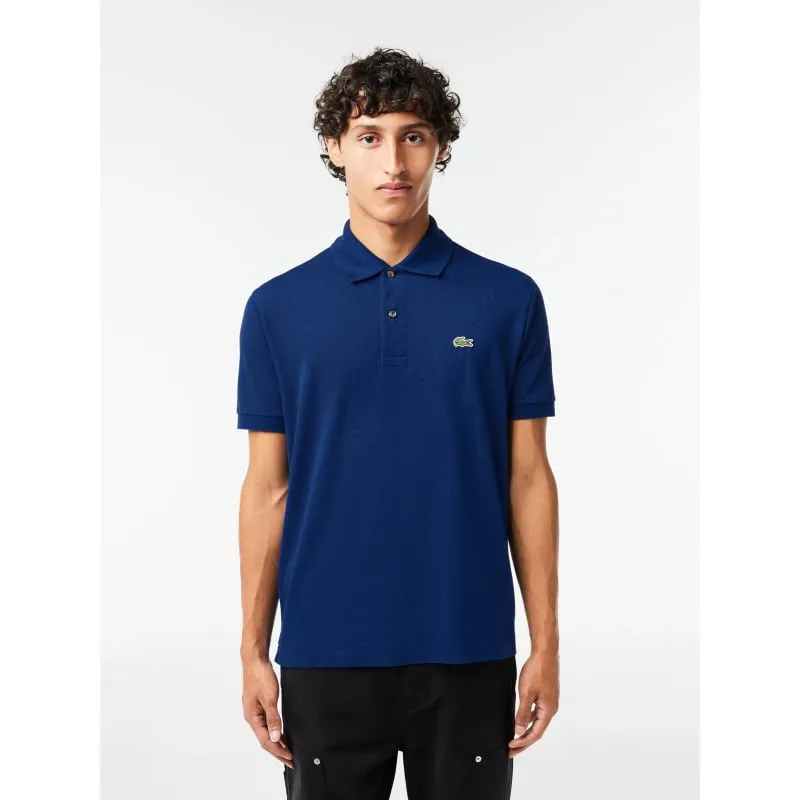 Polo uni regular fit noir homme - Lacoste | wimod