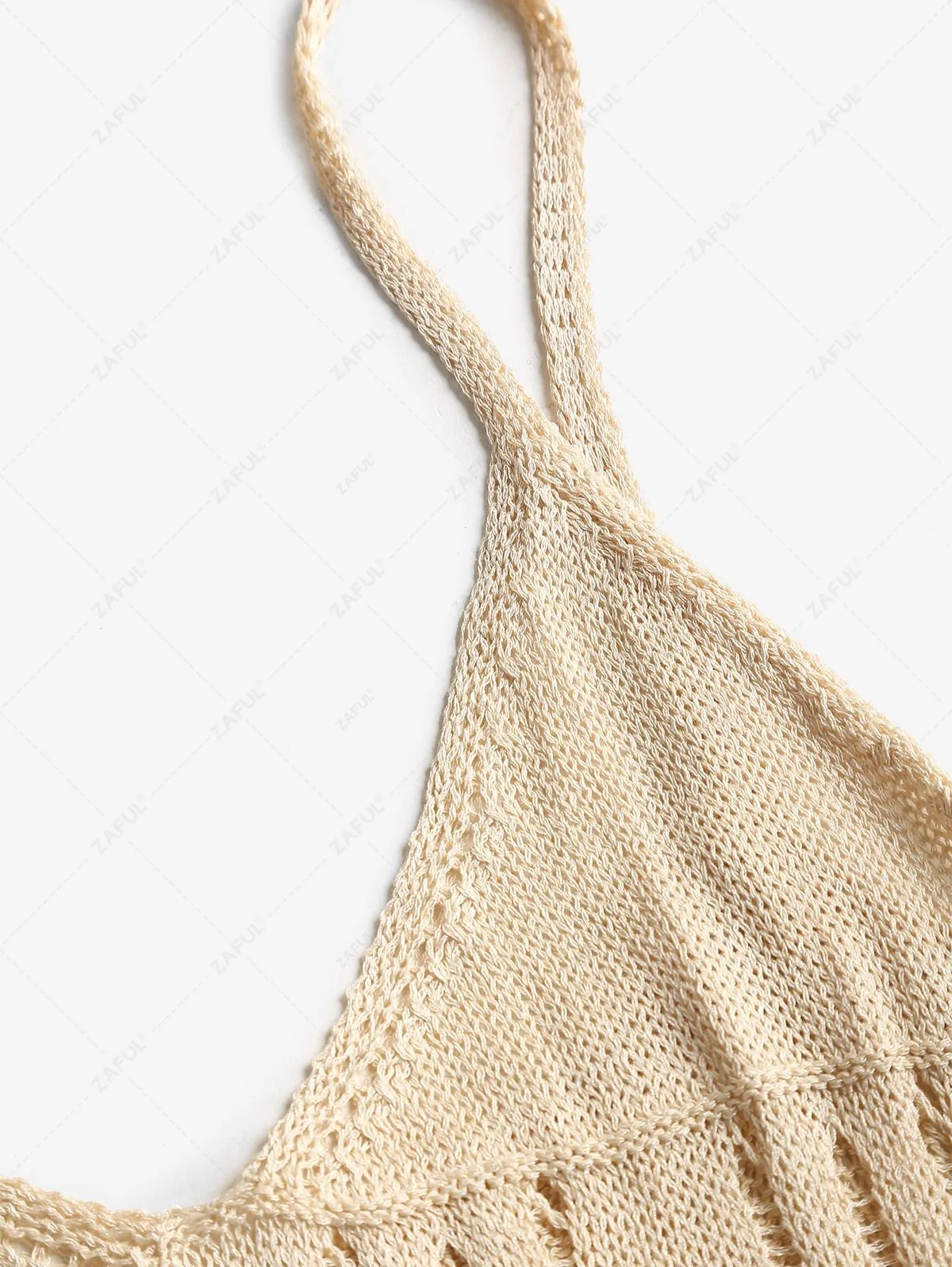 Robe De Plage Longue à Bretelles Spaghetti - Café Lumière L