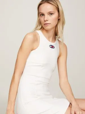 Robe moulante Archive sans manches | Blanc | Tommy Hilfiger