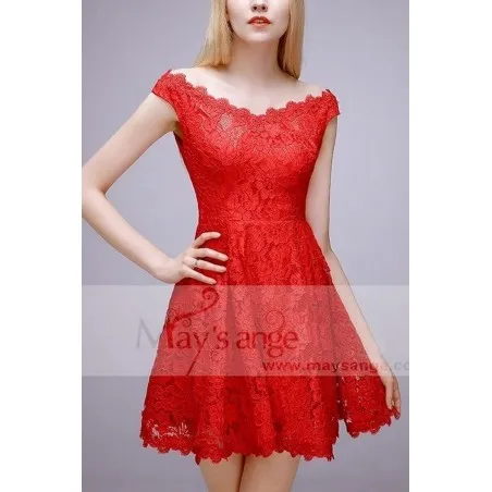 robe sexy C764 rouge feu