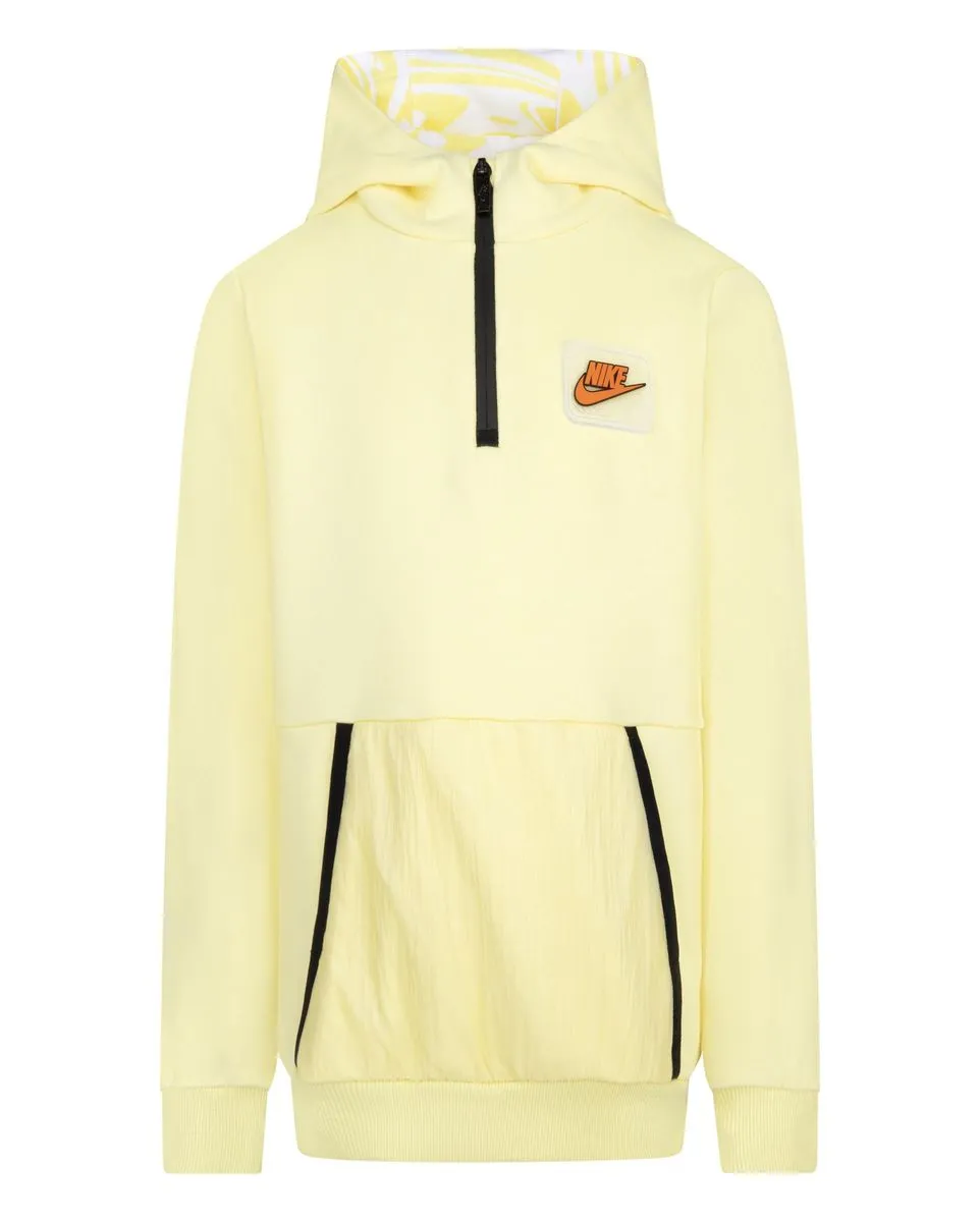 Sweat zip à capuche Garçon B NSW PAINT YF FT PO HOODIE Jaune