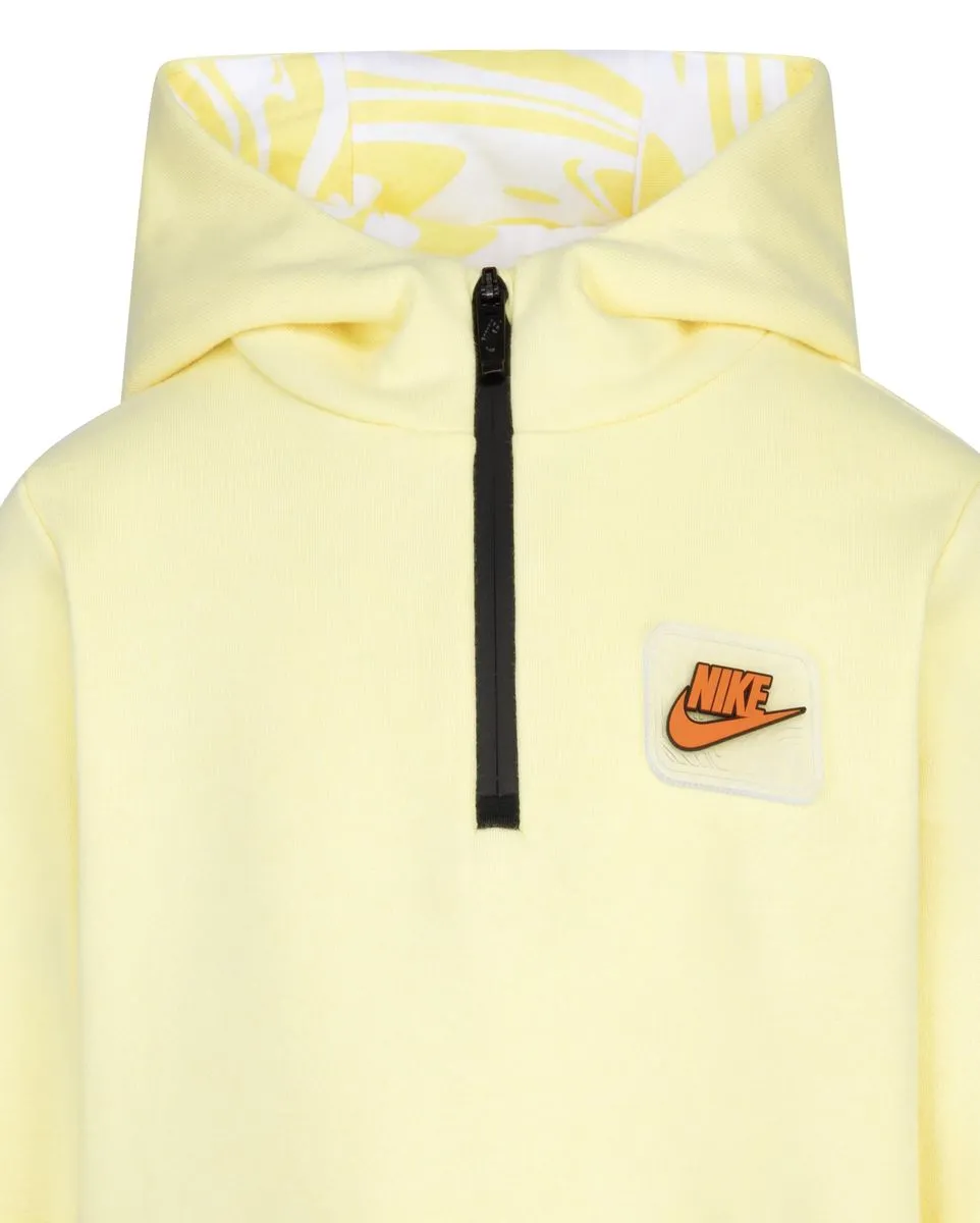 Sweat zip à capuche Garçon B NSW PAINT YF FT PO HOODIE Jaune