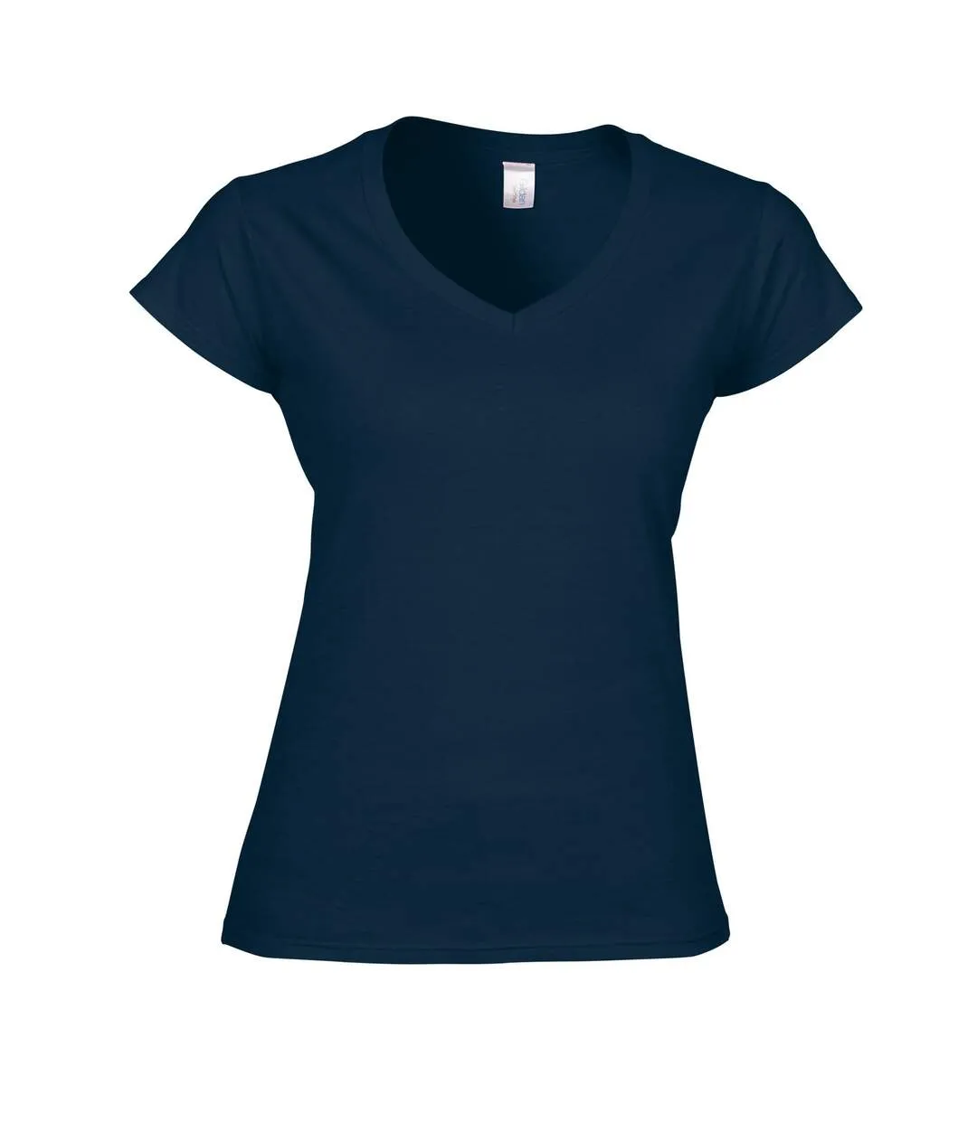 T-shirt femme bleu marine Gildan