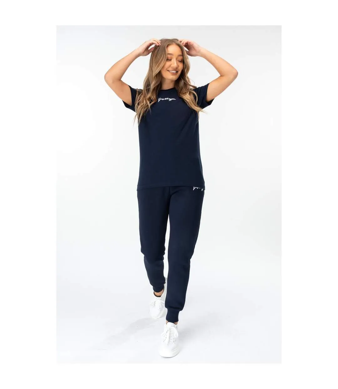 T-shirt femme bleu marine Hype