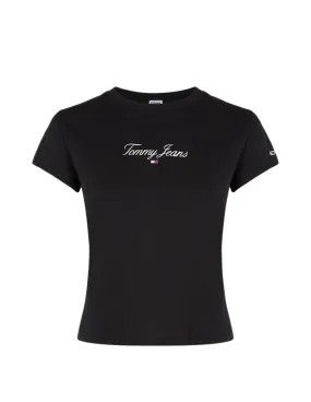 T shirt femme Tommy Jeans Ref 60243 Noir