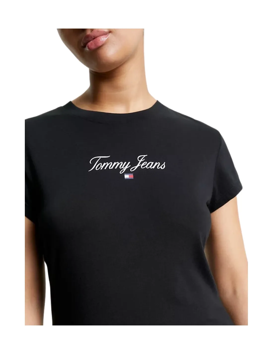 T shirt femme Tommy Jeans Ref 60243 Noir