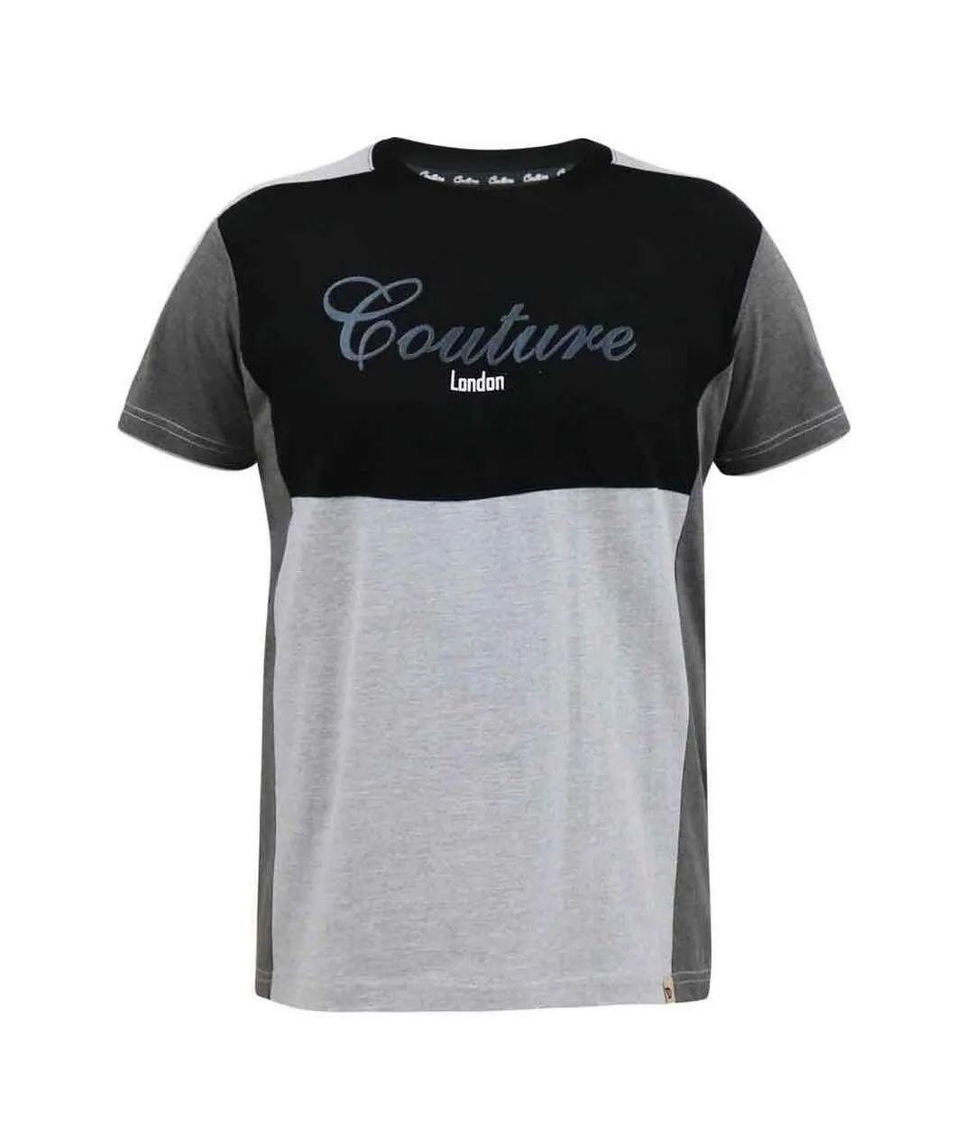 T-shirt homme noir / charbon Duke