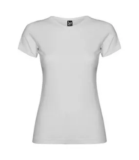 T-shirt jamaica femme blanc Roly