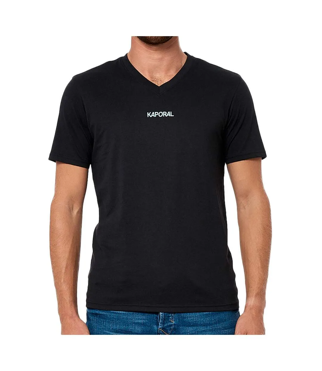 T-Shirt Noir Homme Kaporal 3M11