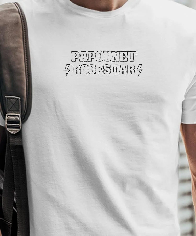 T-Shirt Papounet ROCKSTAR Pour homme