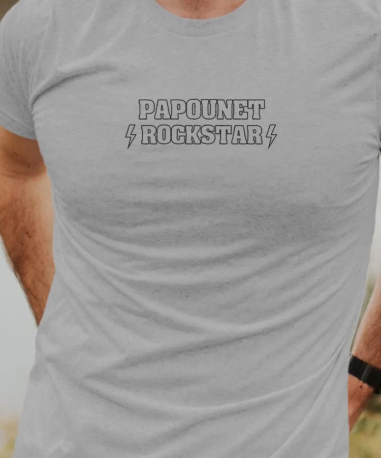 T-Shirt Papounet ROCKSTAR Pour homme