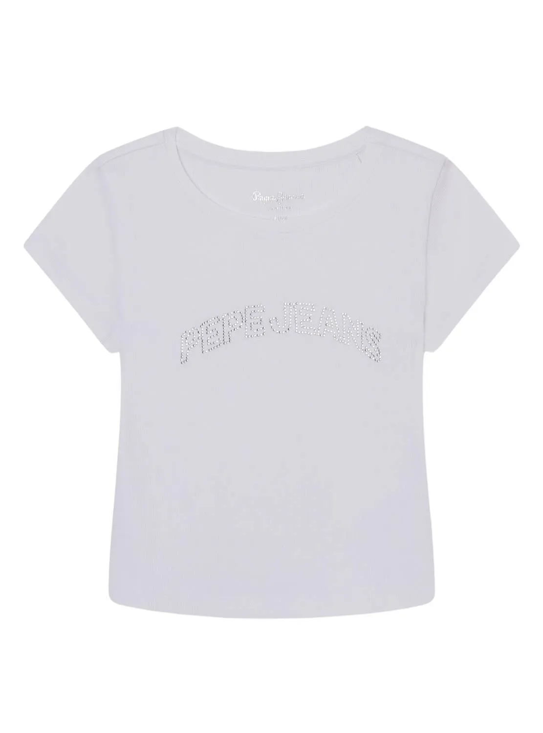 T-shirt Pepe Jeans Nicolle Blanc pour Fille