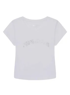 T-shirt Pepe Jeans Nicolle Blanc pour Fille