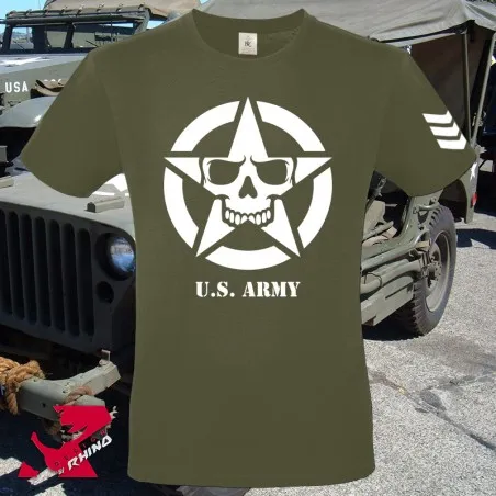 T-Shirt Skull Star U.S. Army