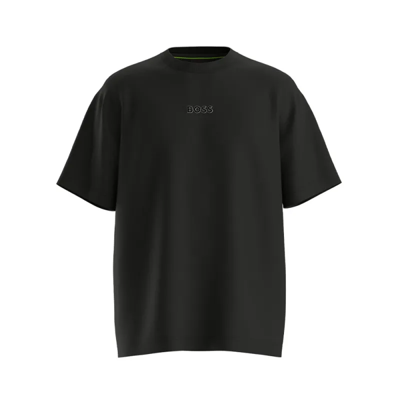 T-SHIRT TEE 10 BOSS EN COTON NOIR