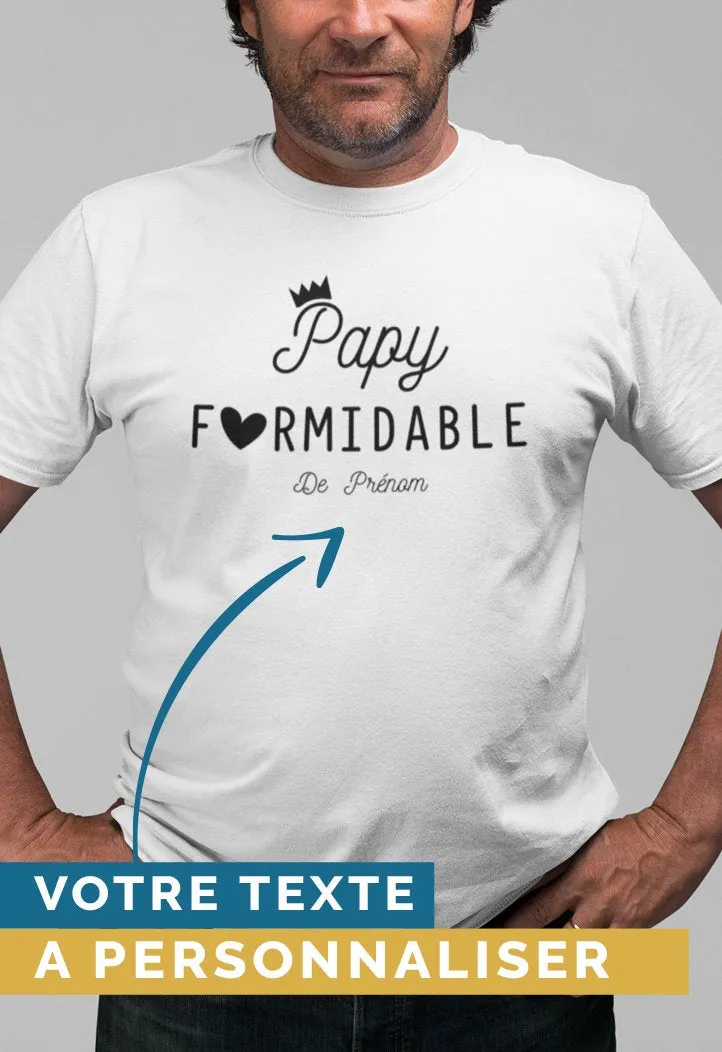 Tee-shirt | Papy Formidable à personnaliser