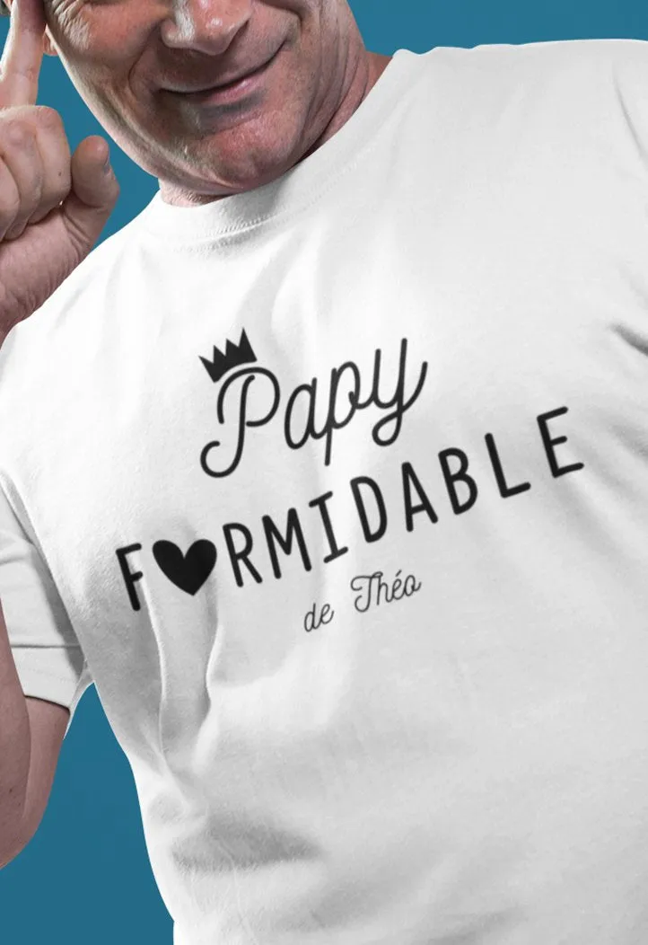 Tee-shirt | Papy Formidable à personnaliser