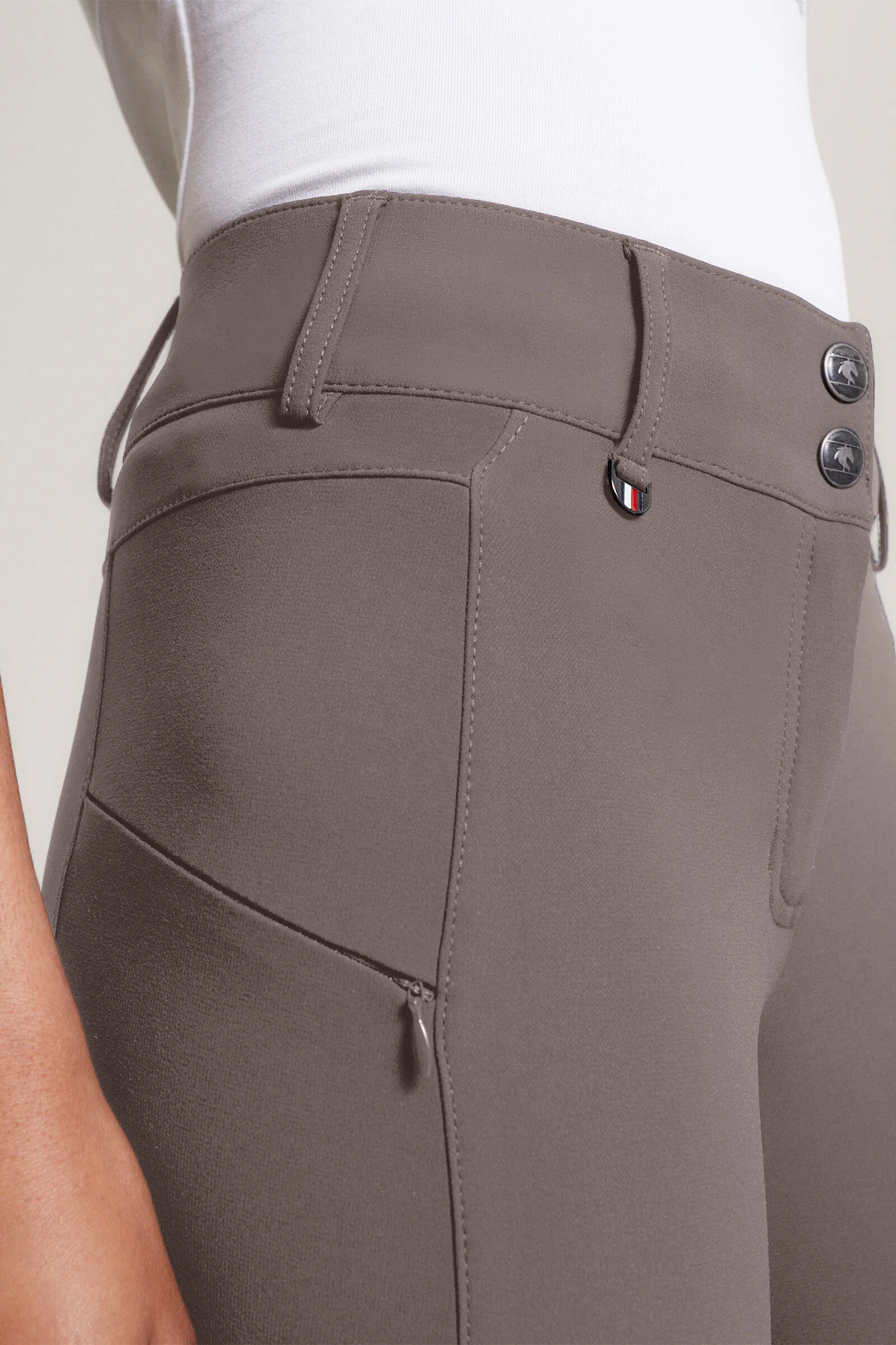 Tommy Hilfiger Equestrian Pro Culottes d'équitation avec Grip aux Genoux Toute l'Année