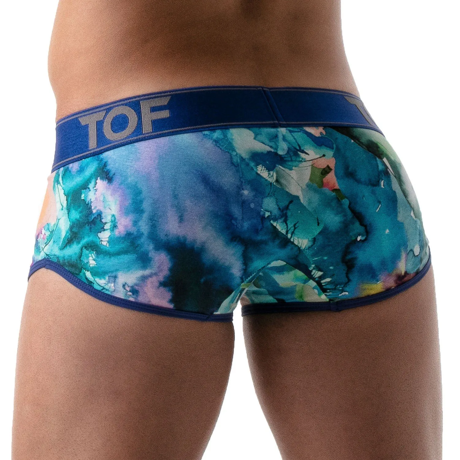 Trunk PUSH UP Tie Dye - bleu - TOF Paris : vente shorty boxers homm...