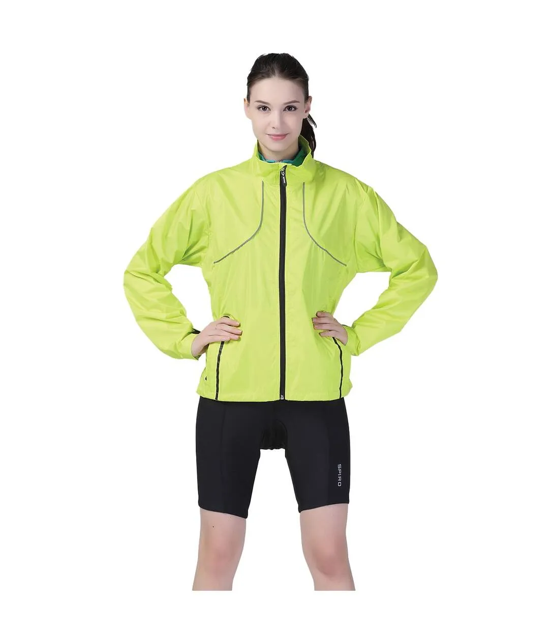 Veste de survêtement crosslite adulte vert clair néon Spiro